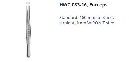 [HMHWC08316] TISSUE FORCEPS FINE STRAIGHT 160MM