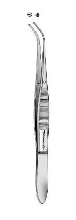 [HMHWC09110] TISSUE FORCEPS FINE CURVED 105MM