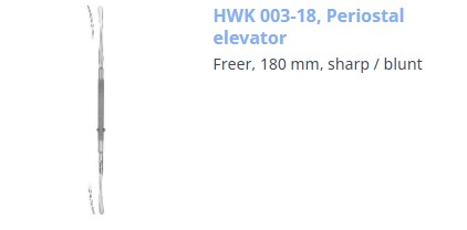 [HMHWK00318] PERIOSTEAL ELEVATOR FREER 180MM