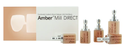 [HSAMDC14A3] AMBER MILL DIRECT SHADE A3 C14 14MM BLOCK/5