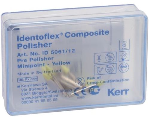 [ID5061] POLISHER YELLOW MINI POINT PKT 12