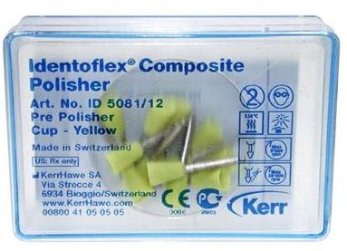 [ID5081] POLISHER YELLOW CUP  PKT 12