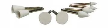 [ID5471] POLISHER WHITE MINI POINT SMALL PKT 12