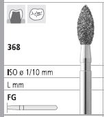 [IT34F] INTENSIV DIAMOND BUR 34 STD (368-023) FG/6