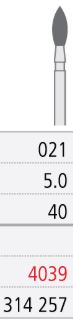 [IT4039F] INTENSIV DIAMOND BUR 4039 FINE (368-021) FG/6