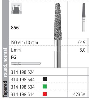 [IT4235AF] INTENSIV DIAMOND BUR 4235A FINE (856-019) FG/6