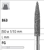 [IT505SEF] INTENSIV DIAMOND BUR 505SE STD (836-014) FG/6