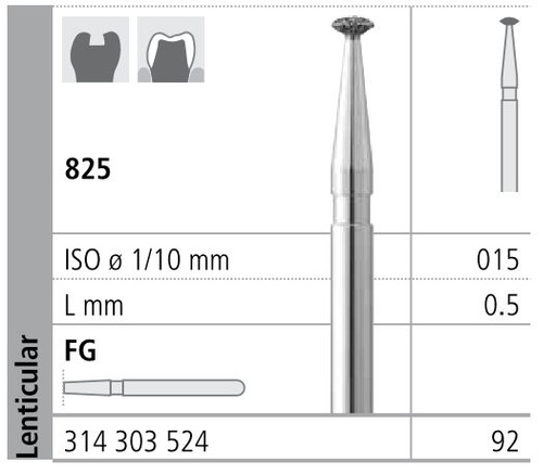 [IT92F] INTENSIV DIAMOND BUR 92 STD (825-015) FG/6