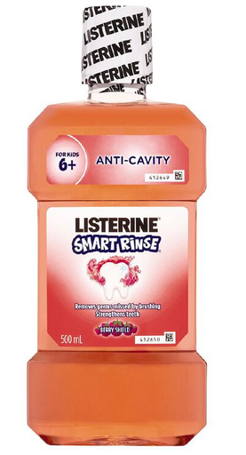 [JJ79631988] LISTERINE SMART RINSE BERRY SHIELD 500ML 43313331