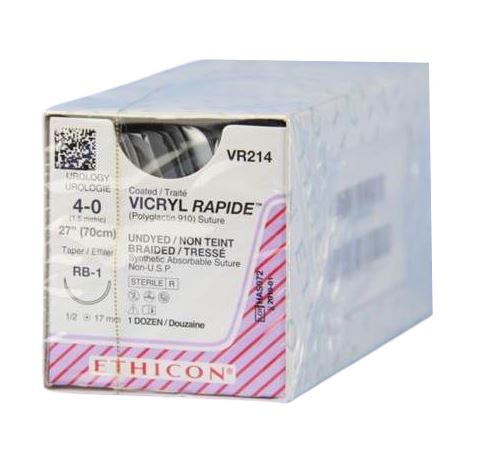 [JMVR214] SUTURE VICRYL RAPIDE 4/0 17MM CT/12