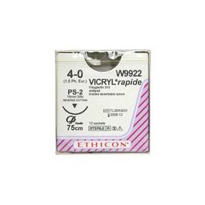 [JMW9922] SUTURE VICRYL RAPIDE 4/0 19MM RCPRIME/12