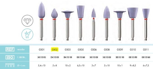 [KE0302012] NOBILIS DIA POLISHER FLAME VIOLET /12