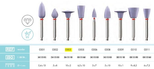 [KE0303012] NOBILIS DIAMOND POLISHER MOON /12