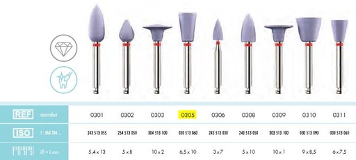 [KE0305012] NOBILIS DIA POLISHER LGE CUP VIOLET /12