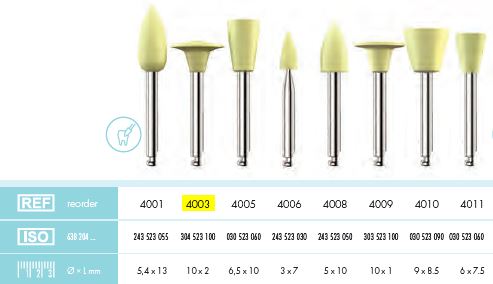 [KE4003012] COMPOSITE POLISHER YELLOW MOON PKT 12