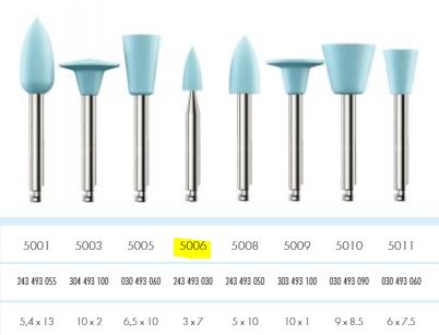 [KE5006012] COMPOSITE POLISHER BLUE POINT PKT 12
