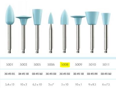 [KE5008012] COMPOSITE POLISHER BLUE LGE POINT PKT 12