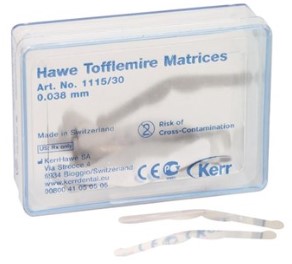 [KR111530] TOFFLEMIRE MATRICES #1115 0.038MM THIN PKT 30