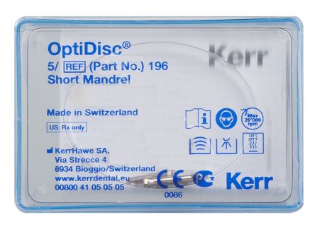 [KR196] OPTIDISC MANDREL SHORT PKT 5