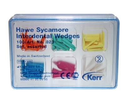 [KR823] INTERDENTAL WOODEN WEDGES ASST /100