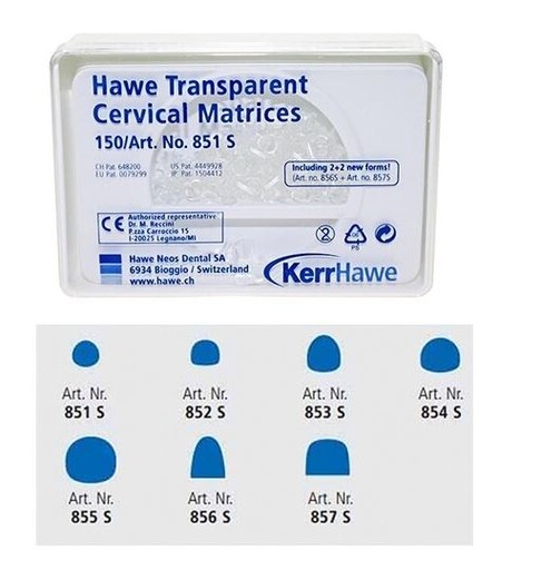 [KR855S] TRANSPARENT CERVICAL MATRICES 855S /150