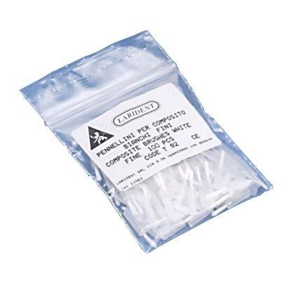 [LAT32100] BRUSH TIPS WHITE/WHITE TIP FINE PKT 100