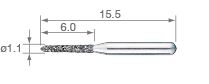 [NKY1001822] NSK PC6 PICO BUR STD GRIT /3