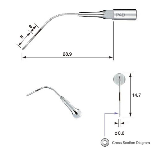 [NKZ217550] NSK PERIO SCALING TIP P40 FOR NSK