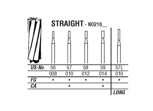 [NO21010F] 21-010 57 CARBIDE FG NORTHL BURS/5