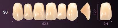 [PRS8-A2] S8-A2 PREMIUM TEETH UPPER ANTERIOR
