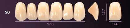 [PRS8-A3] S8-A3 PREMIUM TEETH UPPER ANTERIOR