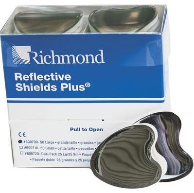 [RI600700] REFLECTIVE SHIELDS PLUS LARGE PKT 50