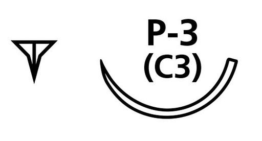 [SAL1082B] SUTURE POLYPROP 6/0 P3 NEEDLE /12