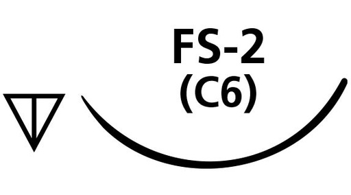 [SAL551B] SUTURE PLAIN GUT 4/0 C6 FS2 NEEDLE /12