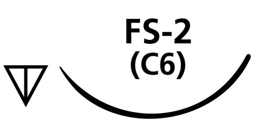 [SAL558B] SUTURE CHROMIC GUT 4/0 C6 FS2 NEEDLE /12