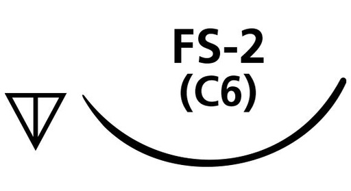 [SAL560B] SUTURE CHROMIC GUT 3/0 FS2 NEEDLE /12