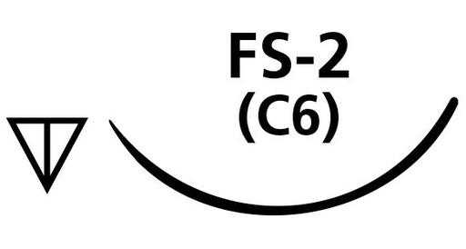 [SAL781B] SUTURE SILK 4/0 FS2 NEEDLE /12