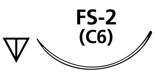 [SAL922B] SUTURE NYLON BLACK 4/0 C6 FS2 NEEDLE /12