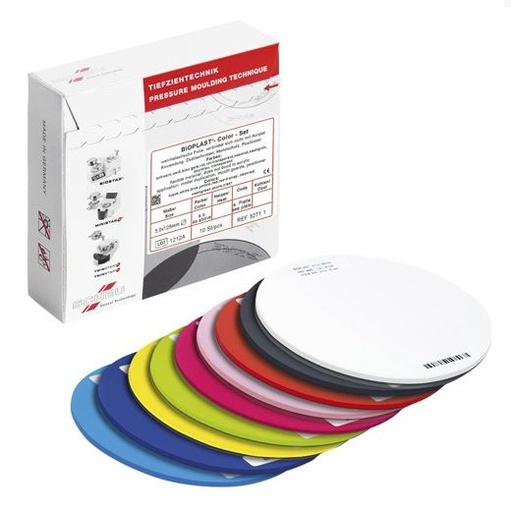 [SC3271] BIOPLAST ASST COLOUR 3MM ROUND PKT 10