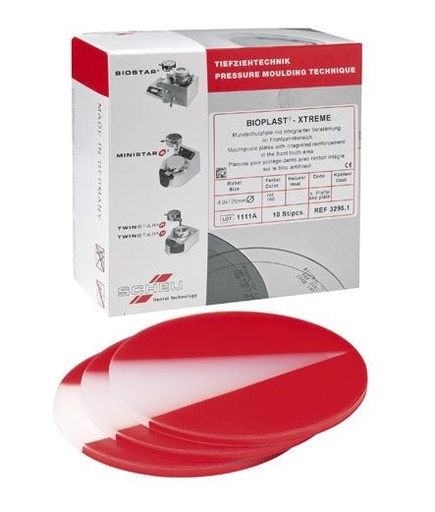 [SC3286] BIOPLAST XTREME RED 125MM ROUND 5MM/10