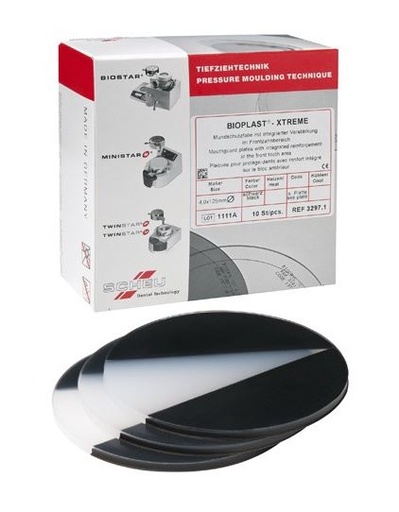 [SC3288] BIOPLAST XTREME BLACK 125MM ROUND 5MM/10