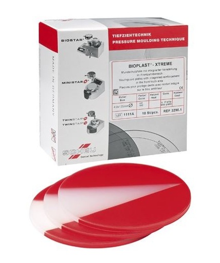 [SC3295] BIOPLAST XTREME RED 125MM ROUND 4MM/10