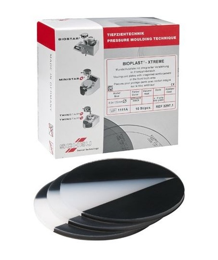 [SC3297] BIOPLAST XTREME BLACK 125MM ROUND 4MM/10