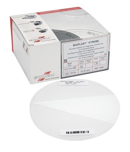 [SC3298] BIOPLAST XTREME CLEAR 125MM ROUND 4MM/10