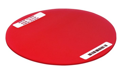 [SC3352] BIOPLAST NEON RED 125MM ROUND 3MM /10