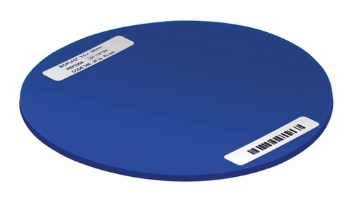 [SC3354] BIOPLAST AZURE BLUE 125MM ROUND 3MM /10