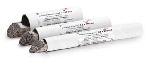 [SC8312] CHROMIUM SPRING HARD SS WIRE RODS 0.8MM  200MM 500G