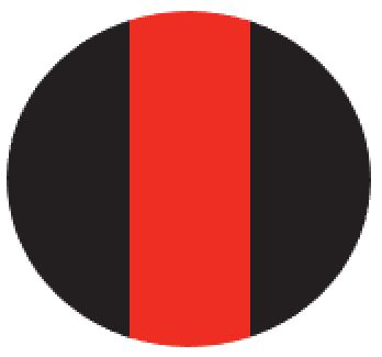 [SOROBRB] M/GUARD RD 4MM BLACK/RED 3 STRIPE 120MM