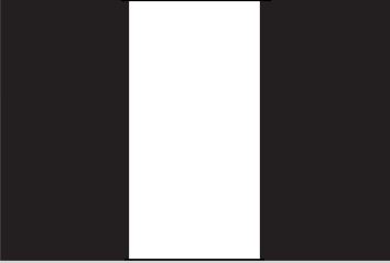[SOSQBLWBL] M/GUARD SQ 4MM BLACK/WHITE 3STRIPE 127MM