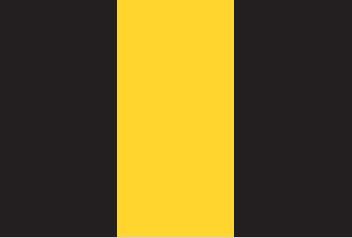 [SOSQBYB] M/GUARD SQ 4MM BLACK/YELL 3 STRIPE 127MM